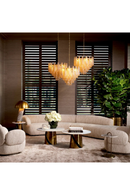 Suspension en Verre Champagne et Laiton Ancien | Eichholtz Chaves S | Meubleluxe.fr