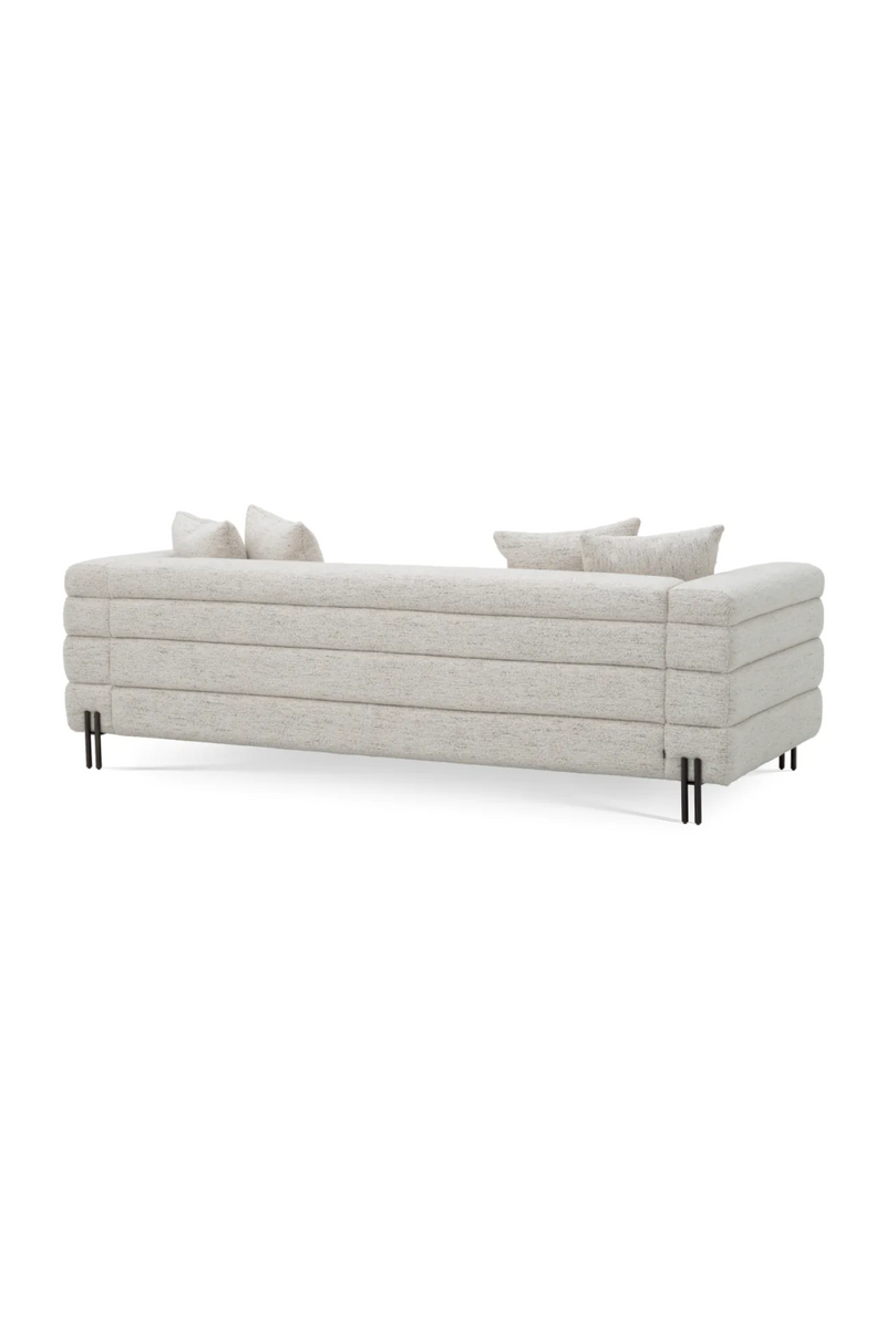 Canapé 3-4 places en tissu blanc cassé | Eichholtz York  | Meubleluxe.fr