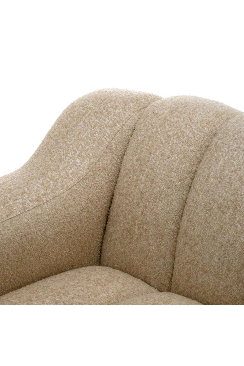 Fauteuil en tissu marron | Eichholtz Kelly | Meubleluxe.fr