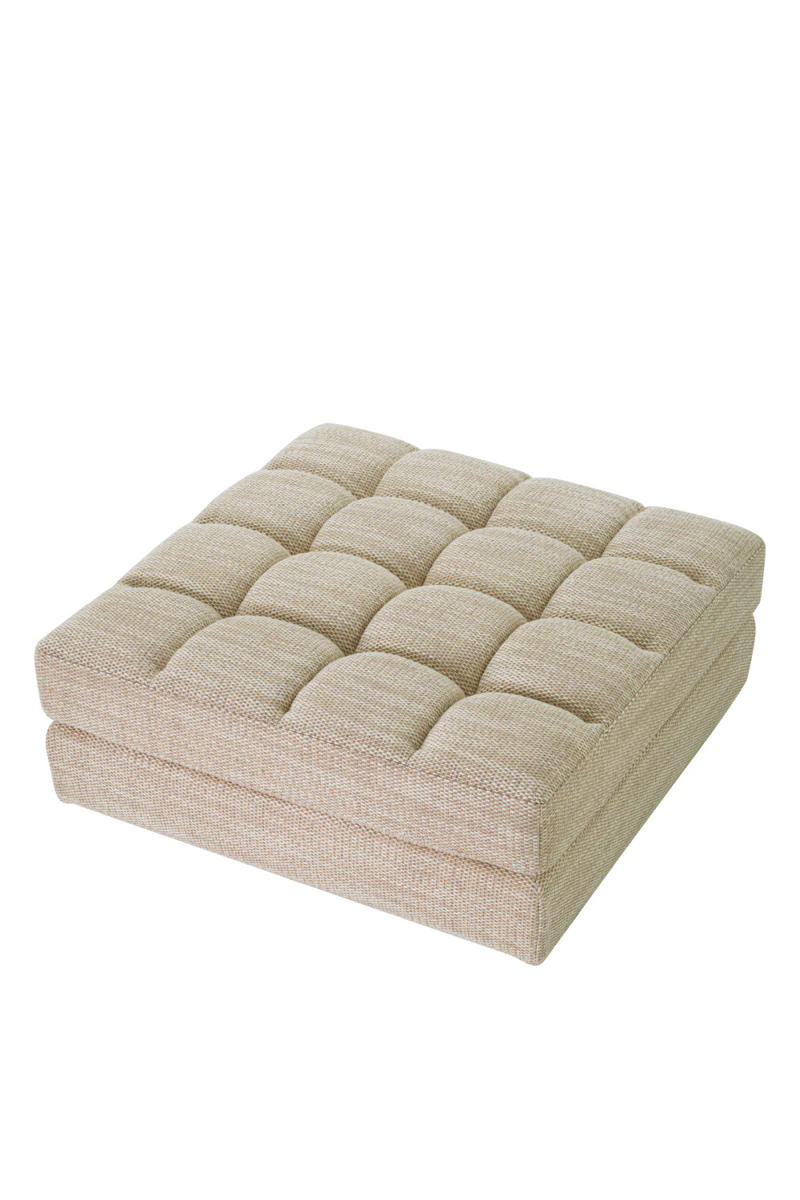 Module pouf modulable en tissu sable | Eichholtz Malaga  | Meubleluxe.fr