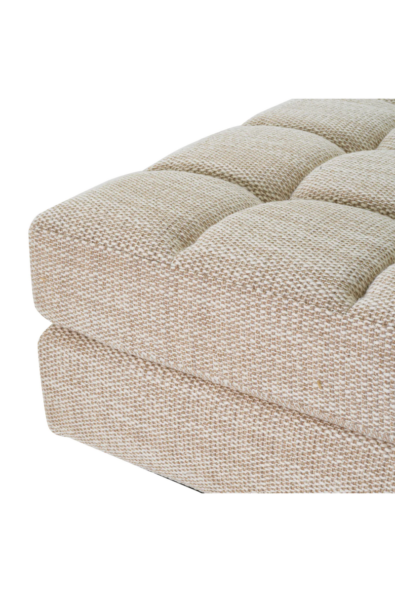 Module pouf modulable en tissu sable | Eichholtz Malaga  | Meubleluxe.fr