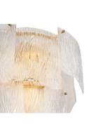 Lustre en laiton vieilli et verre texturé | Eichholtz Asinara S | Meubleluxe.fr