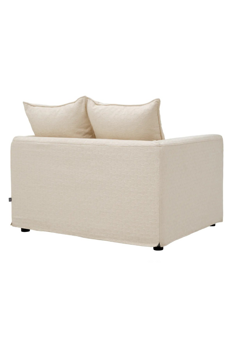 Fauteuil Sunbeam brisé blanc | Eichholtz Montgomery | Muebleluxe.fr