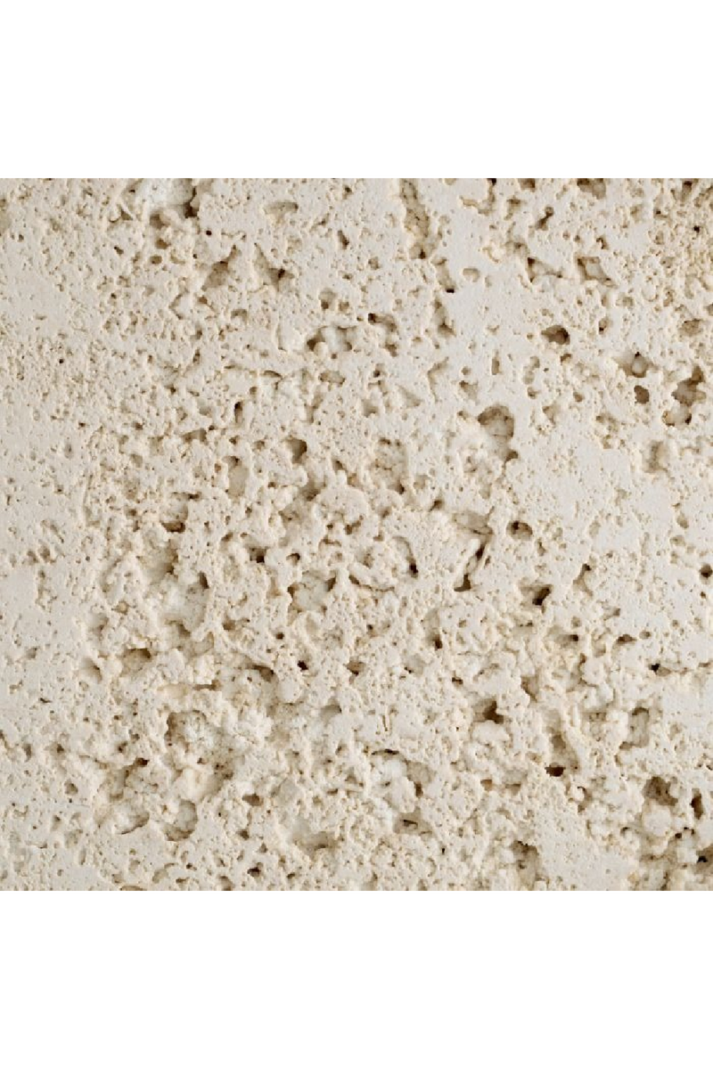 Lampe de Table a Base en Travertin Sculptee | Eichholtz Mazzini | OROA.fr