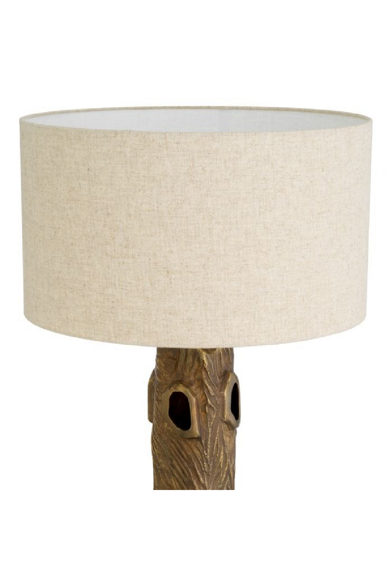 Lampe de Table Avec Abat-Jour en Mélange de Lin | Eichholtz Vigentino | OROA.fr