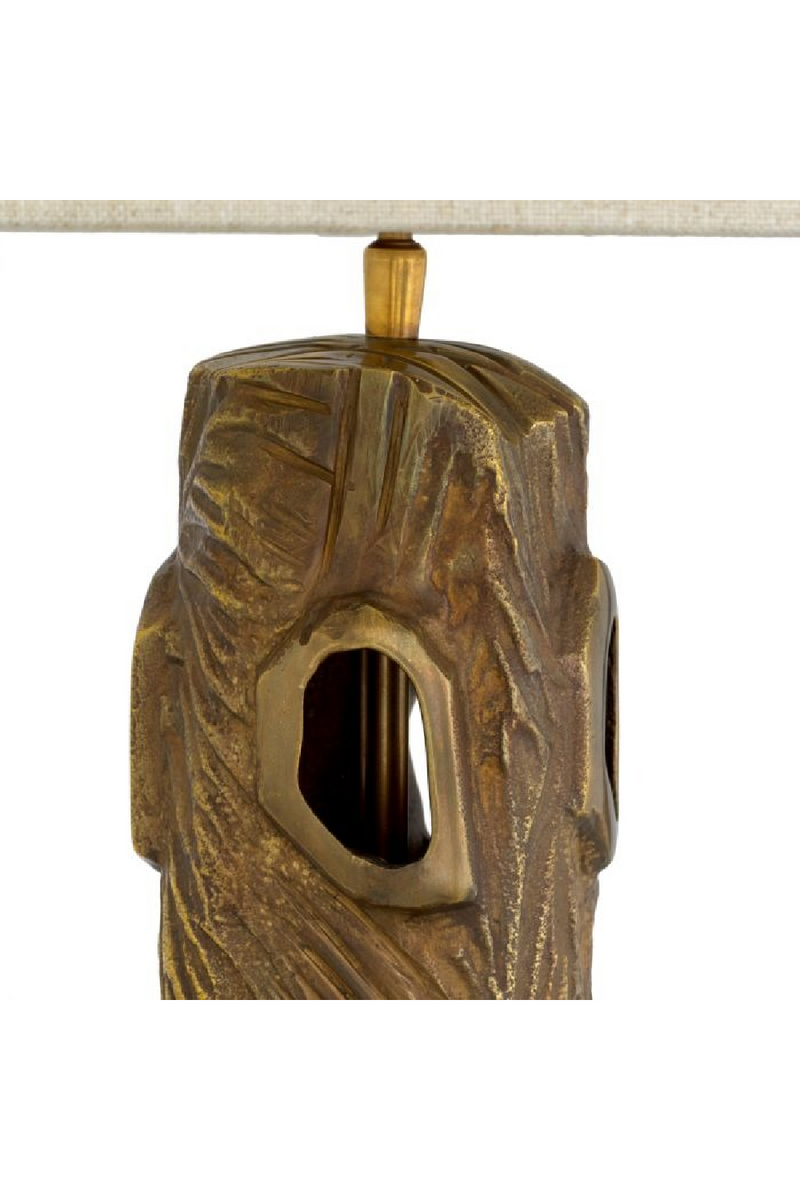 Lampe de Table Avec Abat-Jour en Mélange de Lin | Eichholtz Vigentino | OROA.fr