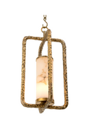 Lustre en laiton martellé et albâtre | Eichholtz San Lorenzo | Meubleluxe.fr