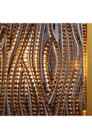 Chandelier en panneaux de verre texture | Eichholtz Elysian | OROA.fr