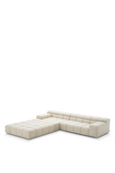 Pouf modulaire Albury beige | Eichholtz Hunter | OROA.fr