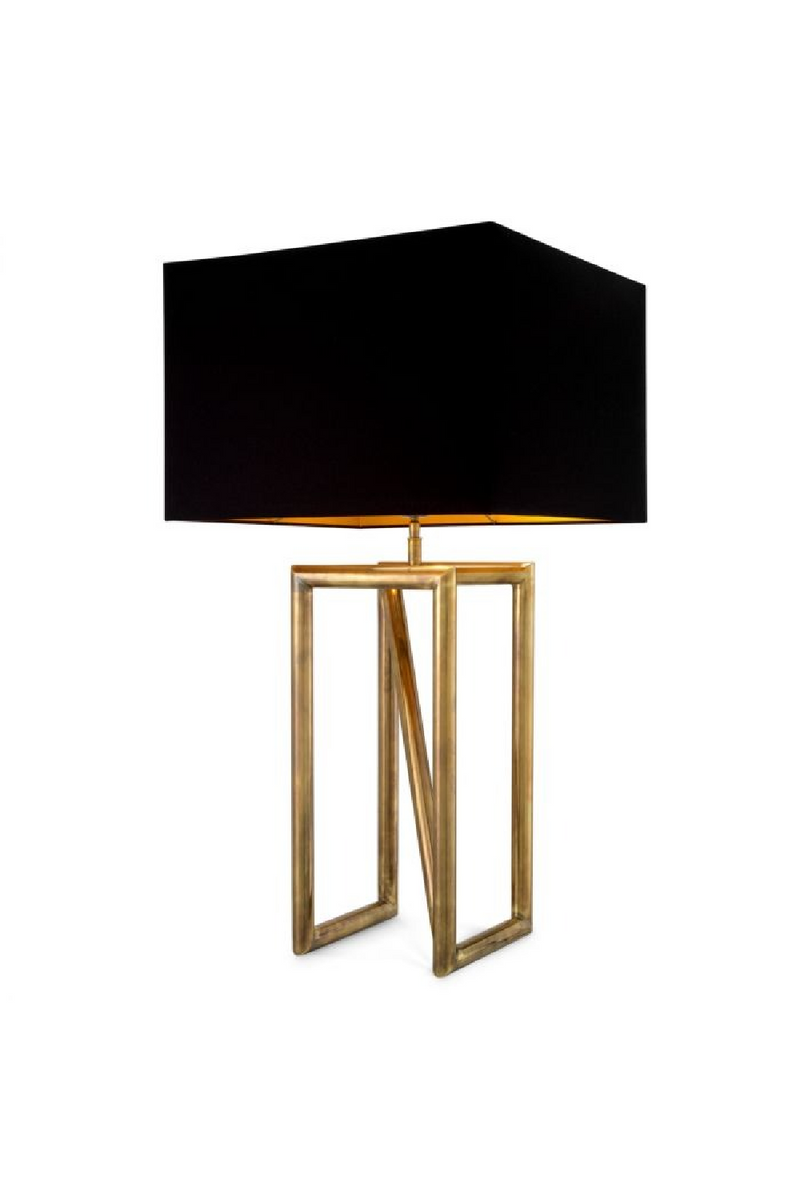 Lampe de Table à Base en Laiton Vintage | Eichholtz Michelino | OROA.fr