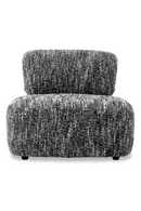 Fauteuil bouclé Sonata Noir | Eichholtz Leon | Meubleluxe.fr