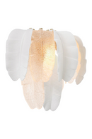 Aplique de mur en cristal texturé et céramique blanche | Eichholtz Saint Lucia | Meubleluxe.fr