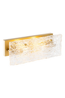 Aplique de mur en cristal artisanal et laiton ancien | Eichholtz Almeria | Meubleluxe.fr