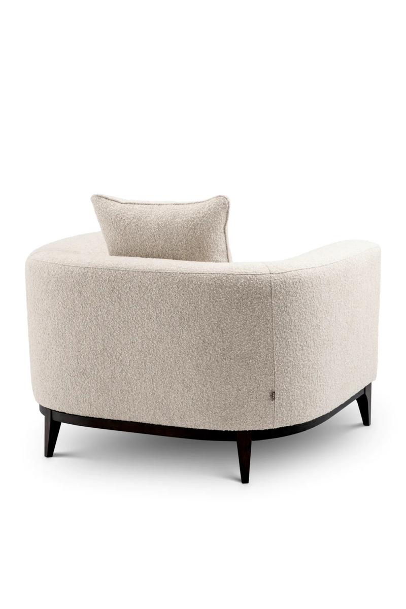 Fauteuil bouclé blanc craie | Eichholtz Brannan | Meubleluxe.fr