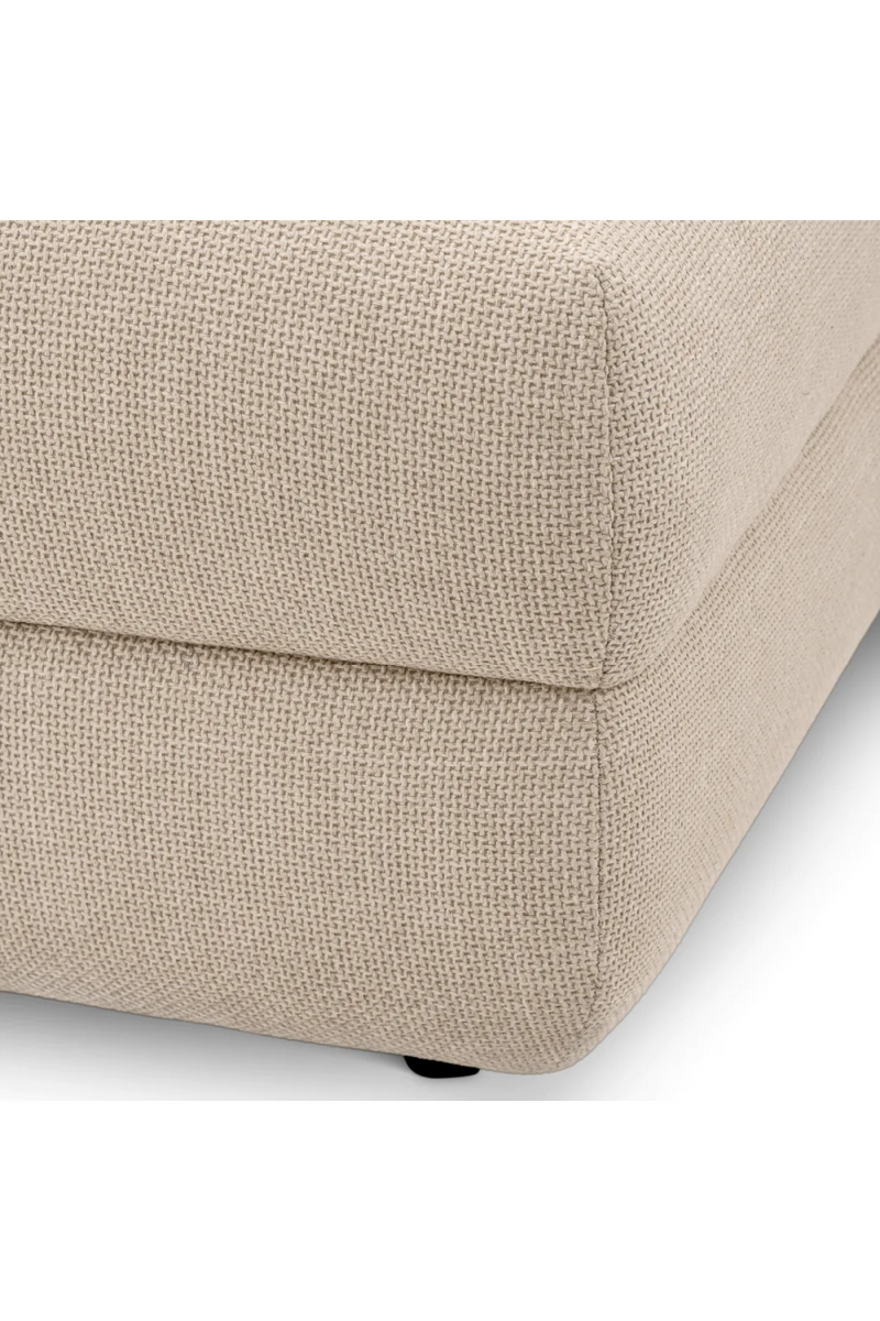 Pouf modulable Boulcé Sonata Crème et Sable | Eichholtz Paulo | muebleluxe.fr