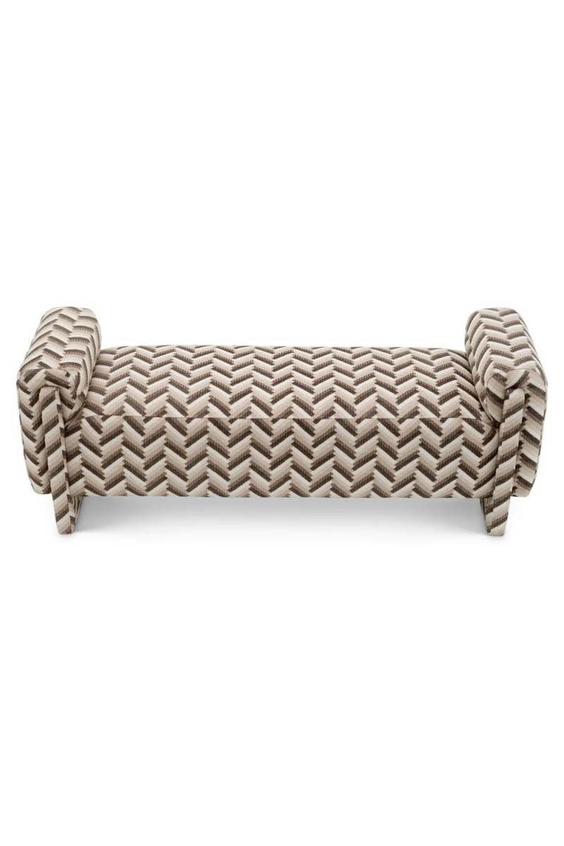 Banc de tissage à chevron marron | Eichholtz Del Vale