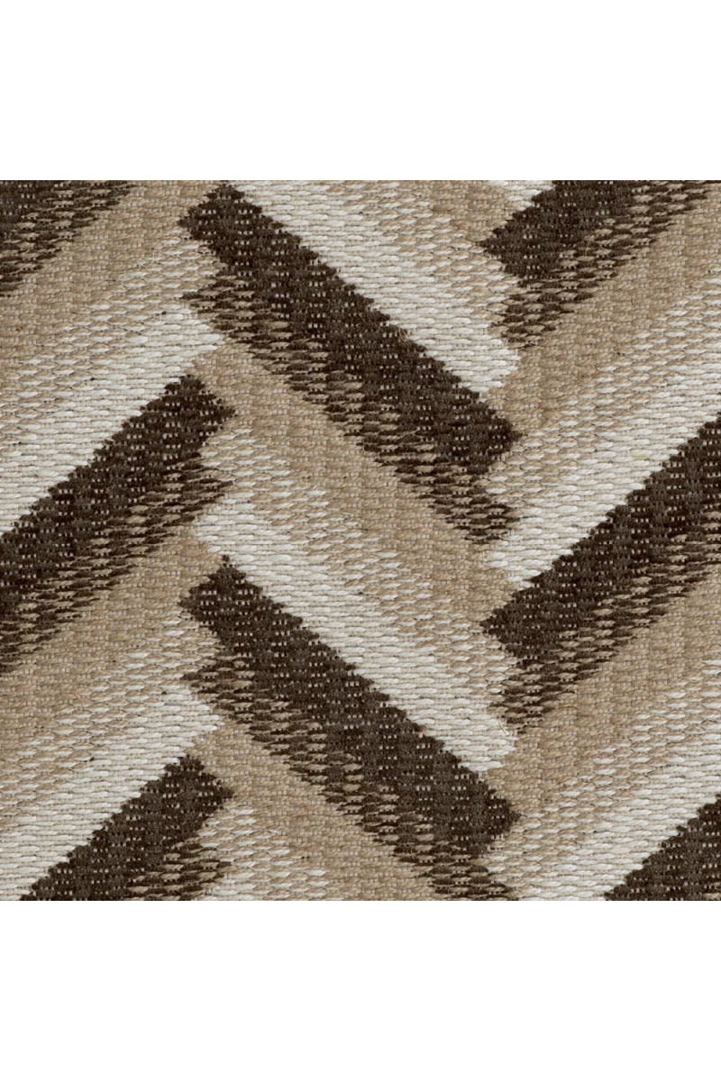 Banc de tissage à chevron marron | Eichholtz Del Vale  | Meubleluxe.fr