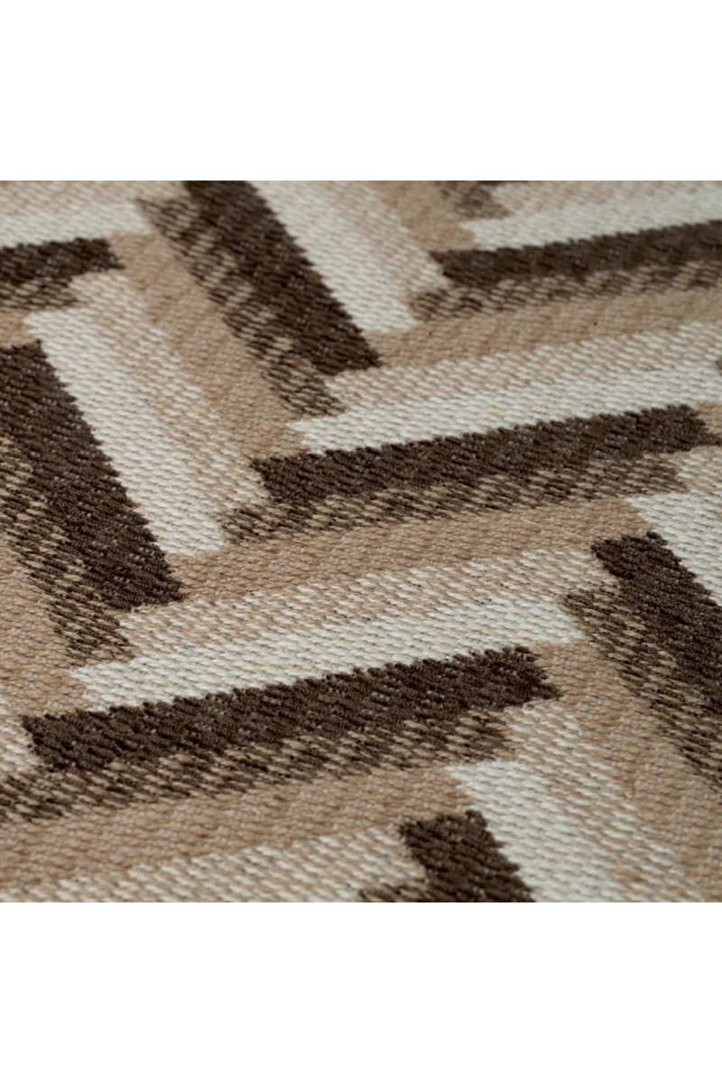 Banc de tissage à chevron marron | Eichholtz Del Vale  | Meubleluxe.fr