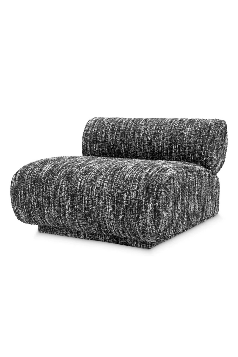 Fauteuil bouclé Sonata Noir | Eichholtz Urbano | Meubleluxe.fr