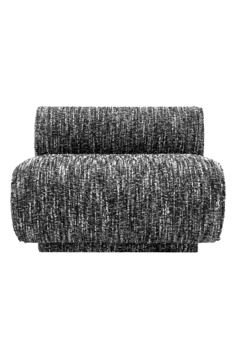 Fauteuil bouclé Sonata Noir | Eichholtz Urbano | Meubleluxe.fr