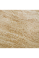 Table à manger en travertin et laiton | Eichholtz Nathan | Meubleluxe.fr