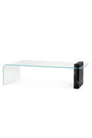 Table basse en marbre noir et cristal transparent | Eichholtz Stonecrest; | Meubleluxe.fr