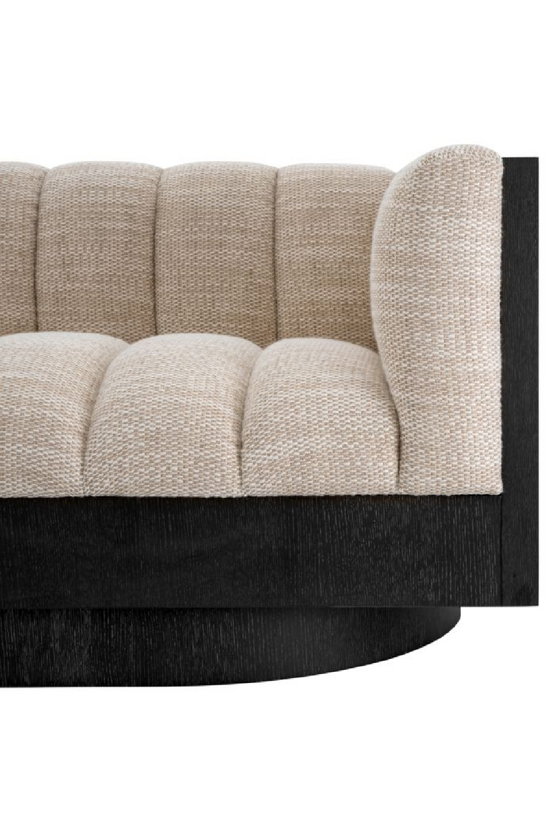 Canapé Beige à Cannelures | Eichholtz Davide | OROA.fr