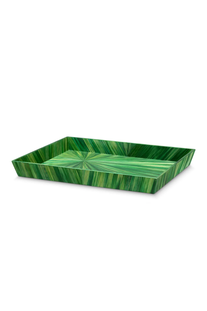 Plateau de bureau marqueterie verte | Eichholtz Harvard L | OROA.fr