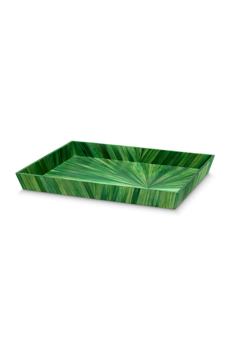 Plateau de bureau marqueterie verte | Eichholtz Harvard L | OROA.fr