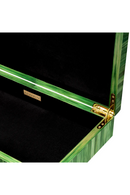 Boîte en marqueterie de paille verte | Eichholtz Harvard | OROA.fr