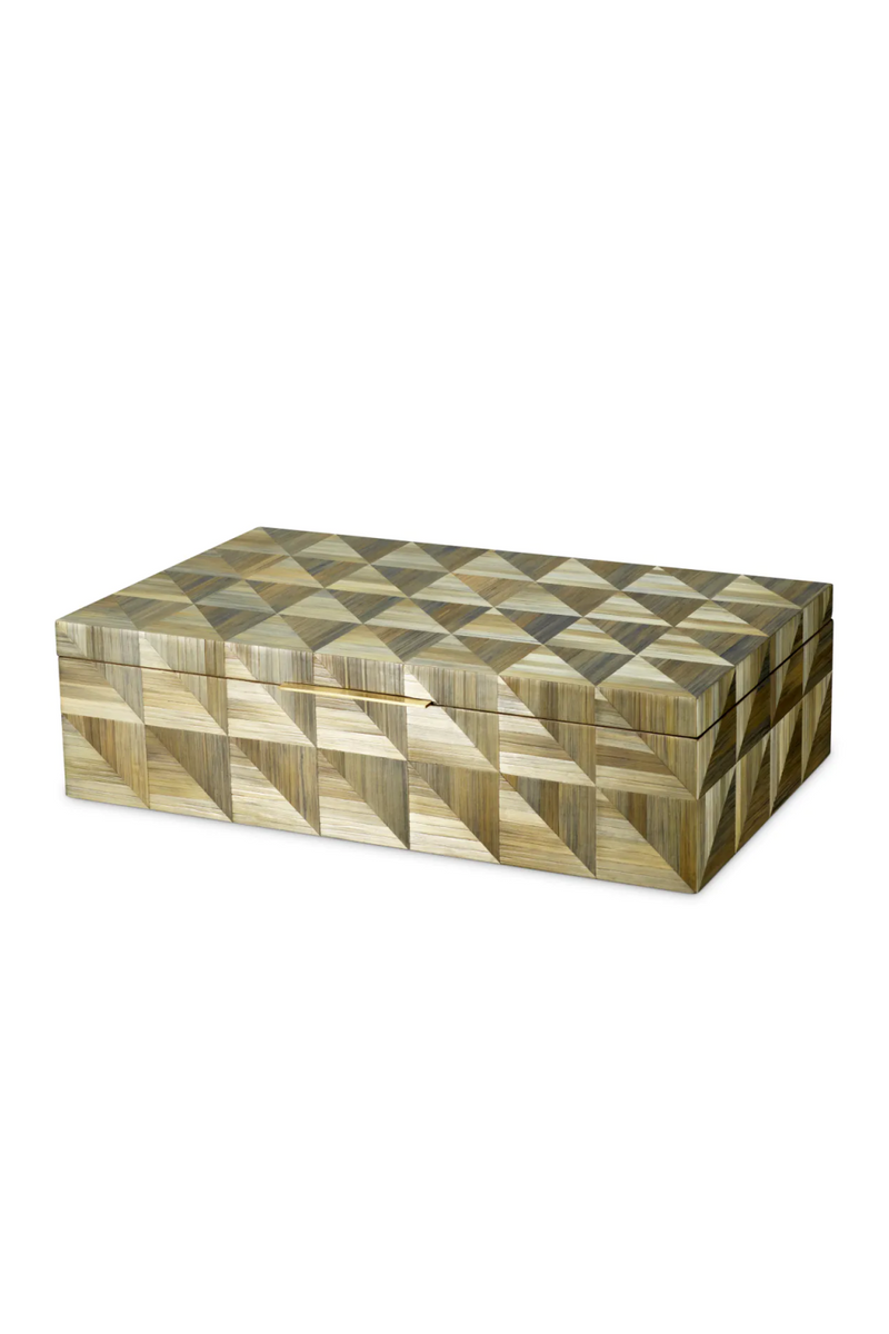 Boite en marqueterie brune | Eichholtz Hilgard | OROA.fr