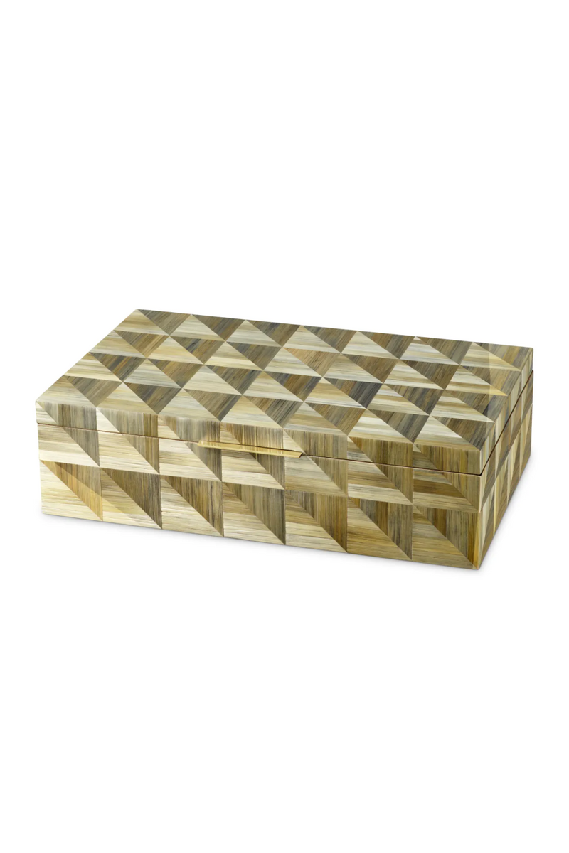 Boite en marqueterie brune | Eichholtz Hilgard | OROA.fr