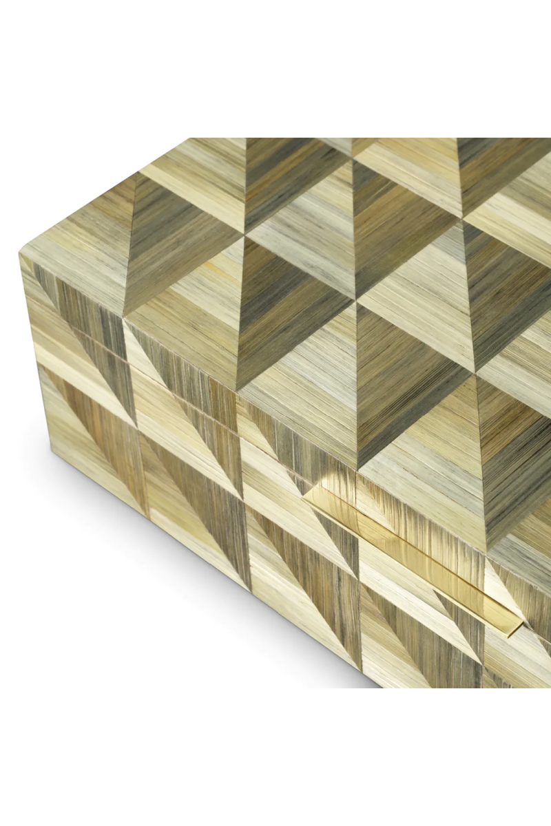 Boite en marqueterie brune | Eichholtz Hilgard | OROA.fr