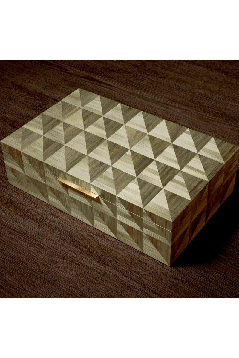 Boite en marqueterie brune | Eichholtz Hilgard | OROA.fr