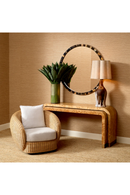 Miroir ovale en corne naturelle XL | Eichholtz Saint Jerome | OROA.fr