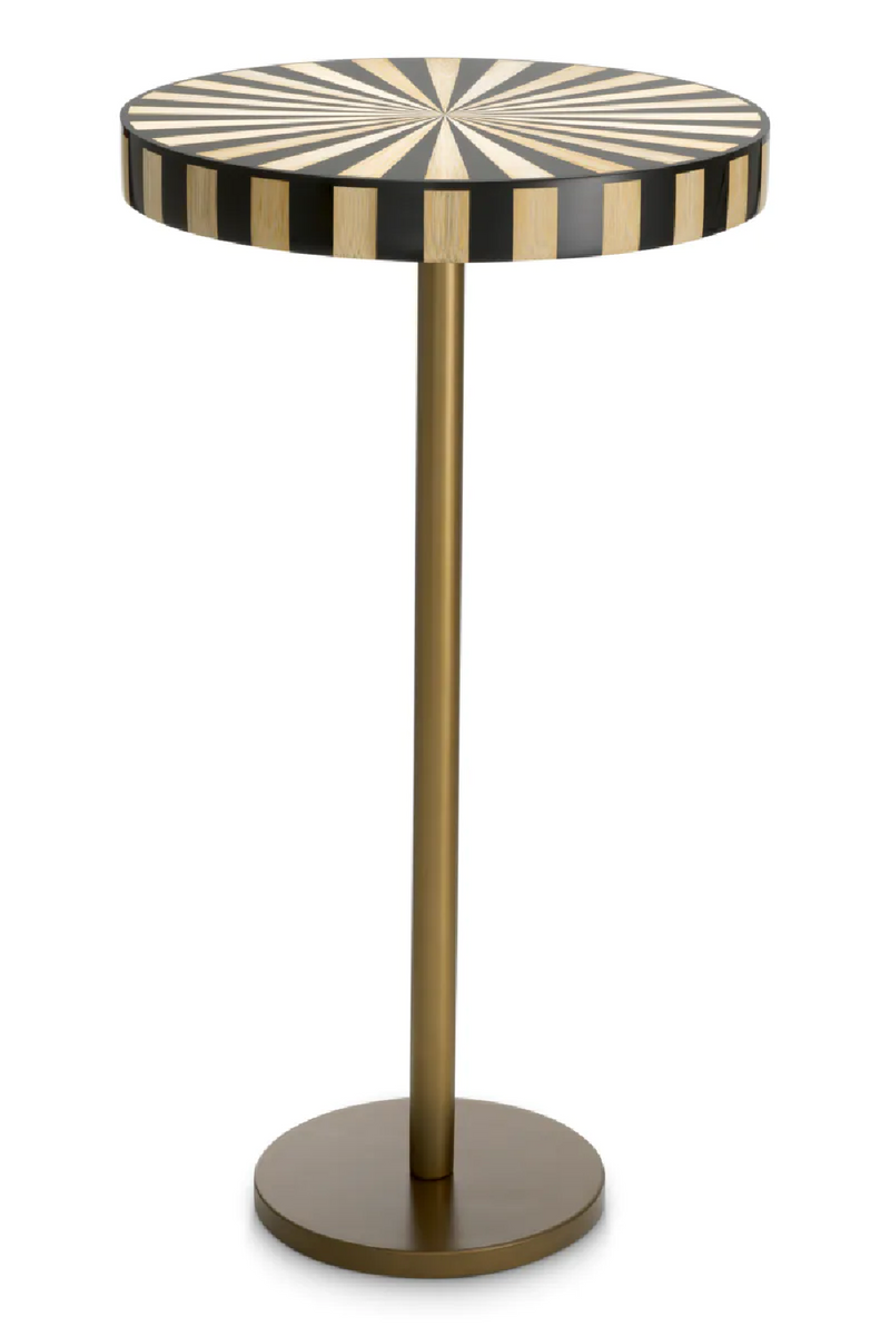 Table d'appoint avec dessus a rayures | Eichholtz Albany | OROA.fr