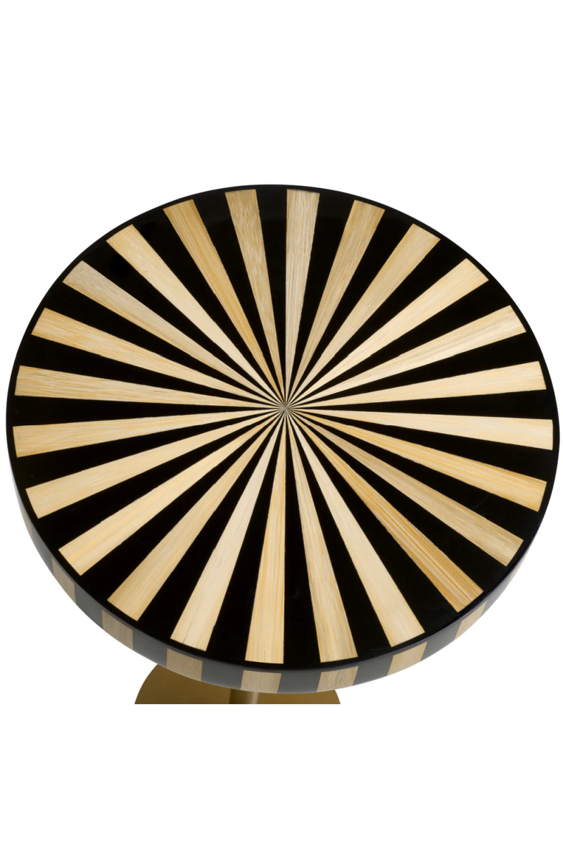 Table d'appoint avec dessus a rayures | Eichholtz Albany | OROA.fr