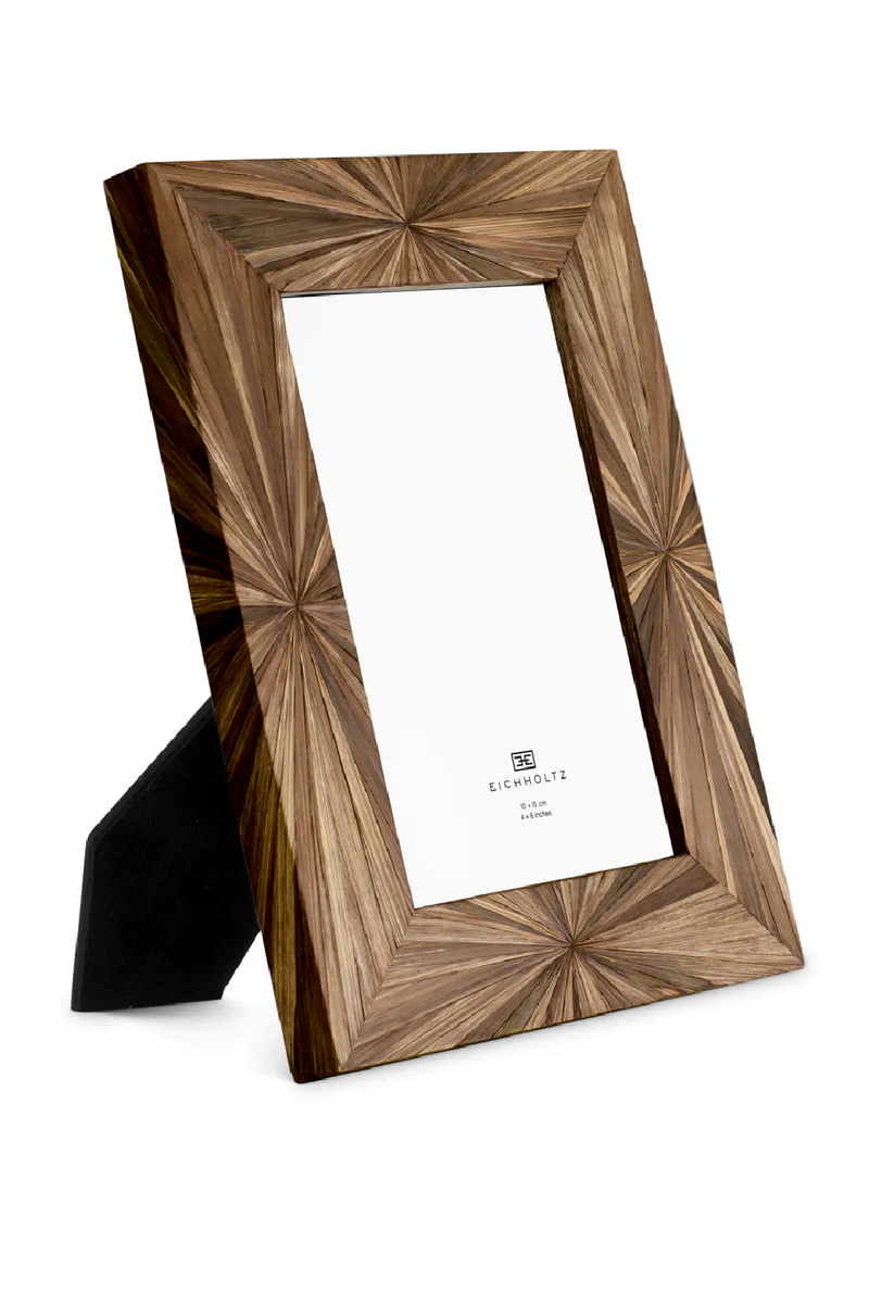 Cadre photo marqueterie marron | Eichholtz Harvard S | OROA.fr