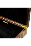 Boîte en marqueterie de paille marron | Eichholtz Harvard | OROA.fr