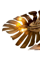 Lustre Vintage en Laiton Feuille de Monstera | Eichholtz Tropique | OROA