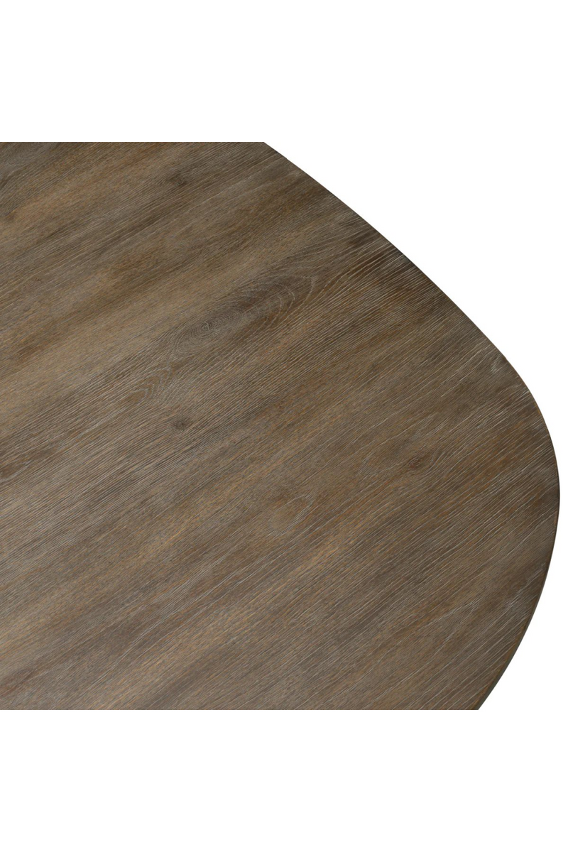 Table à manger en placage de chêne marron Silverstone | Eichholtz Lindbrook | Meubleluxe.fr