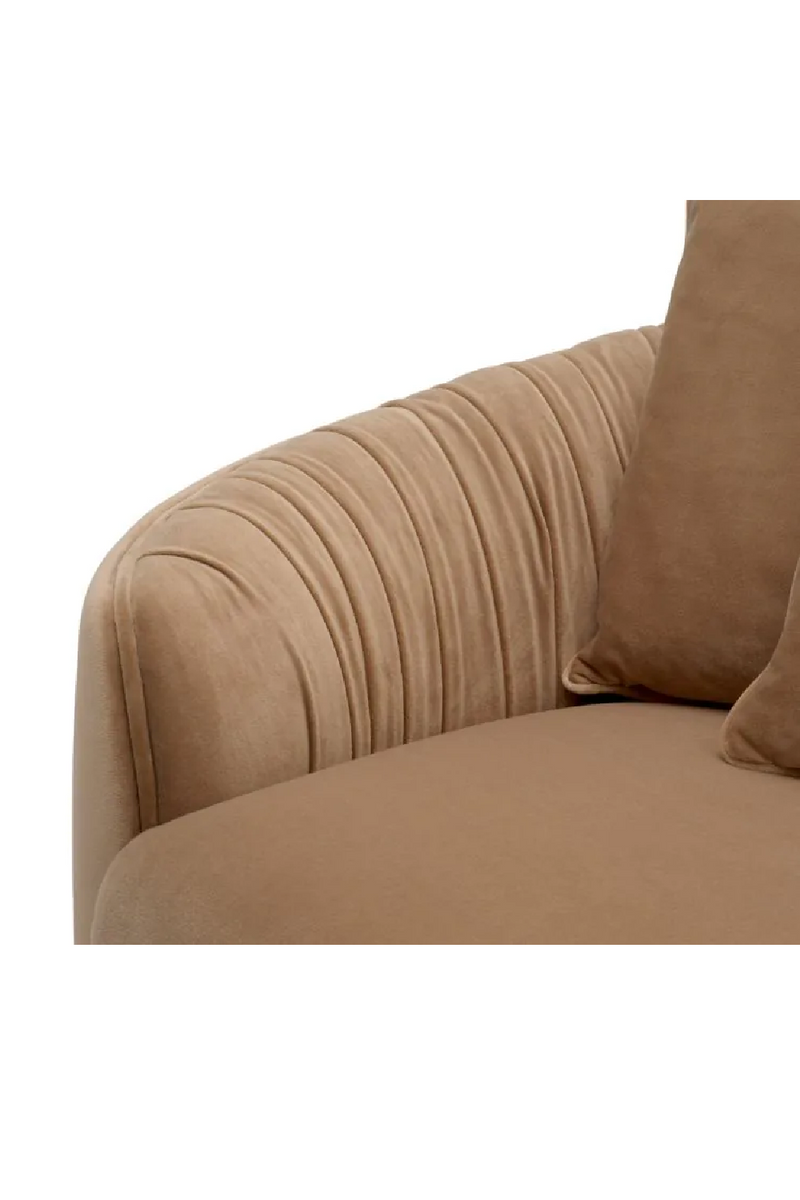 Canape plisse marron | Eichholtz Jameson | OROA.fr