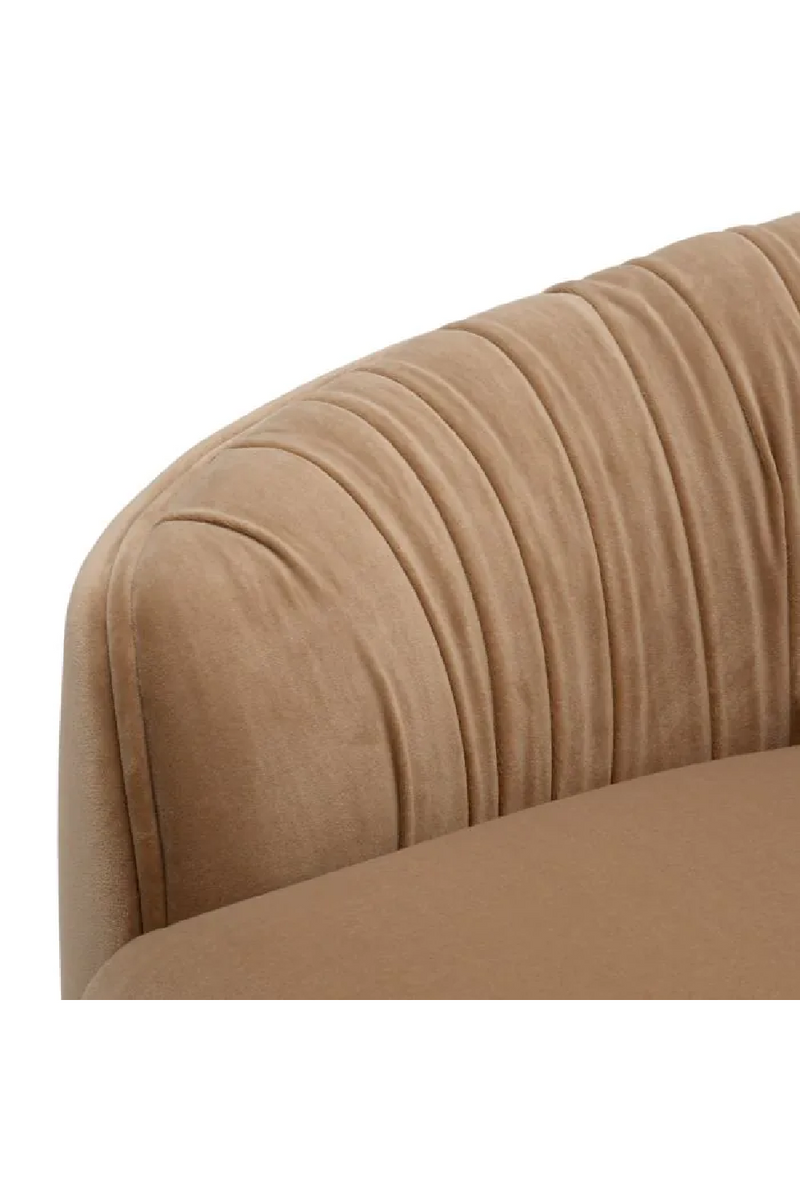 Canape plisse marron | Eichholtz Jameson | OROA.fr
