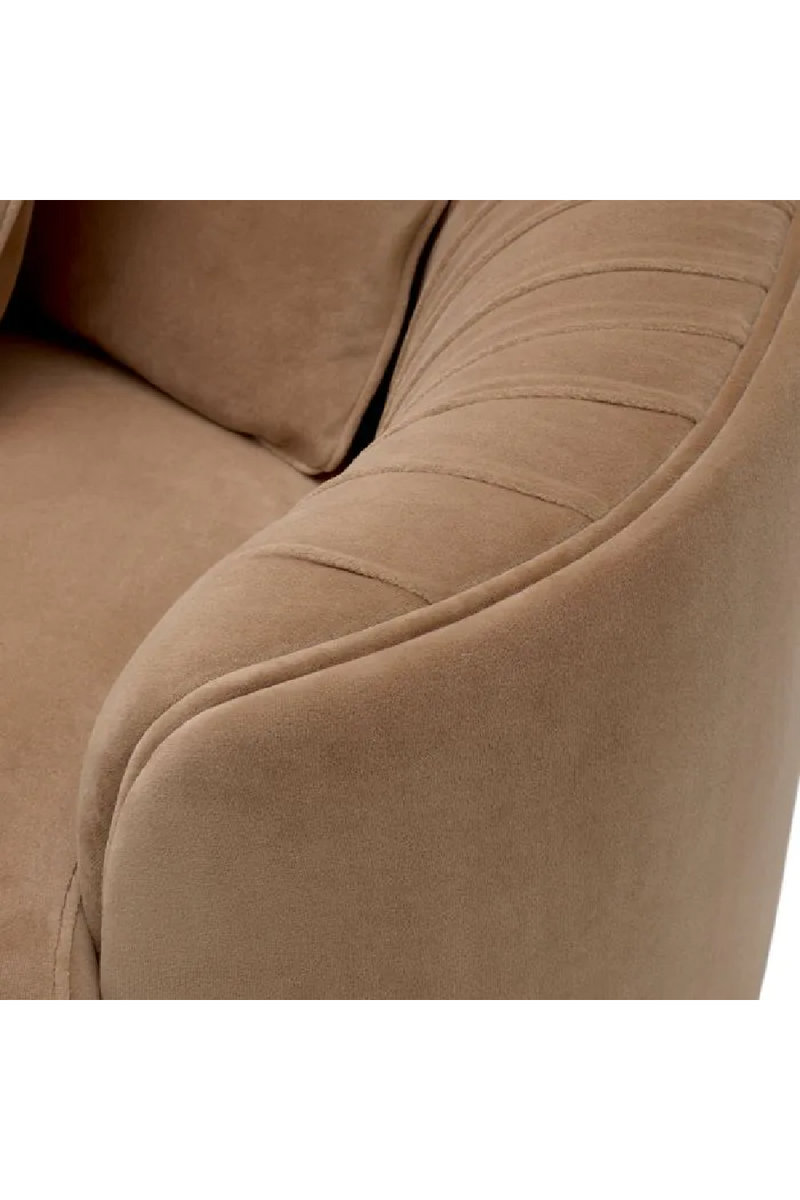 Canape plisse marron | Eichholtz Jameson | OROA.fr