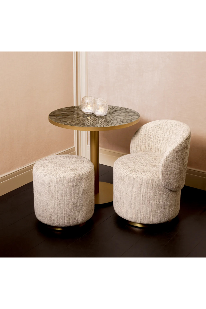Tabouret de salle à manger Creststone beige | Eichholtz Greer | OROA.fr