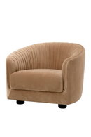 Fauteuil plisse marron | Eichholtz Jameson | OROA.fr