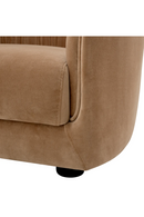 Fauteuil plisse marron | Eichholtz Jameson | OROA.fr