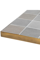 Table de Salle à Manger Carrée en Céramique Beige | Eichholtz Colton | OROA.fr