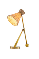 Lampe de table en rotin naturel | Eichholtz Kon Tiki | OROA.fr