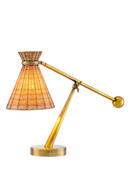 Lampe de table en rotin naturel | Eichholtz Kon Tiki | OROA.fr